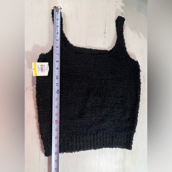 Skims Cozy Scoop Neck Knit Tank, Solid Black, Size L/XL 10-14, NEW - Picture 4 of 7